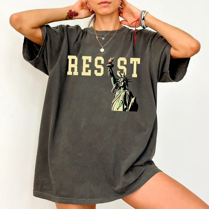 Resist Comfort Colors Activism Protect Rights - Adult & Kids T-Shirts, Sweatshirts & Hoodies apparel design preview 1