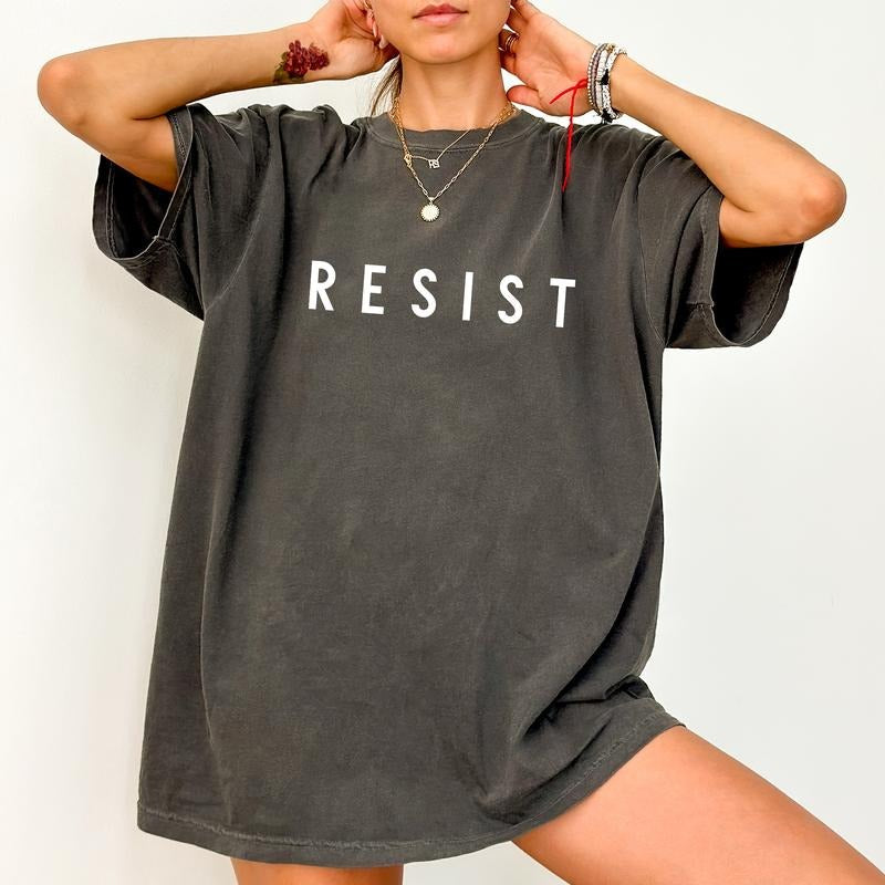 Resist Comfort Colors Activism Protect Rights - Adult & Kids T-Shirts, Sweatshirts & Hoodies apparel design preview 1