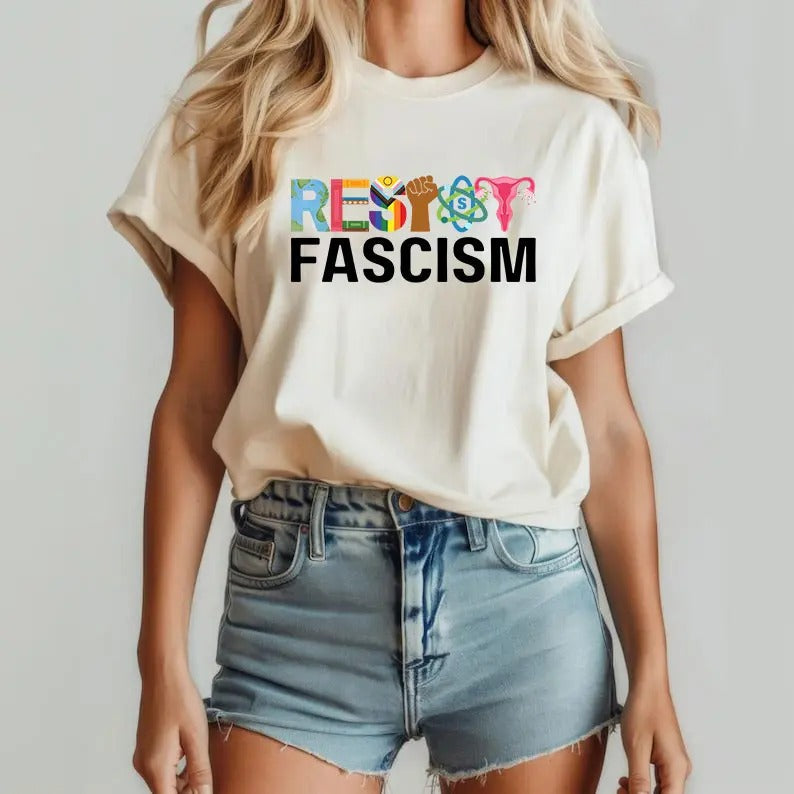 Resist Fascism Antifascist Banned Books BLM - Adult & Kids T-Shirts, Sweatshirts & Hoodies apparel design preview 1