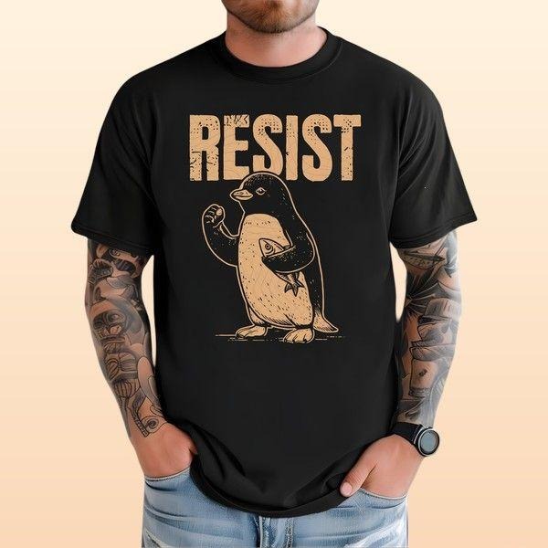 Resist Hand Off Retro Vintage Hiphop Soft Cotton - Adult & Kids T-Shirts, Sweatshirts & Hoodies apparel design preview 1