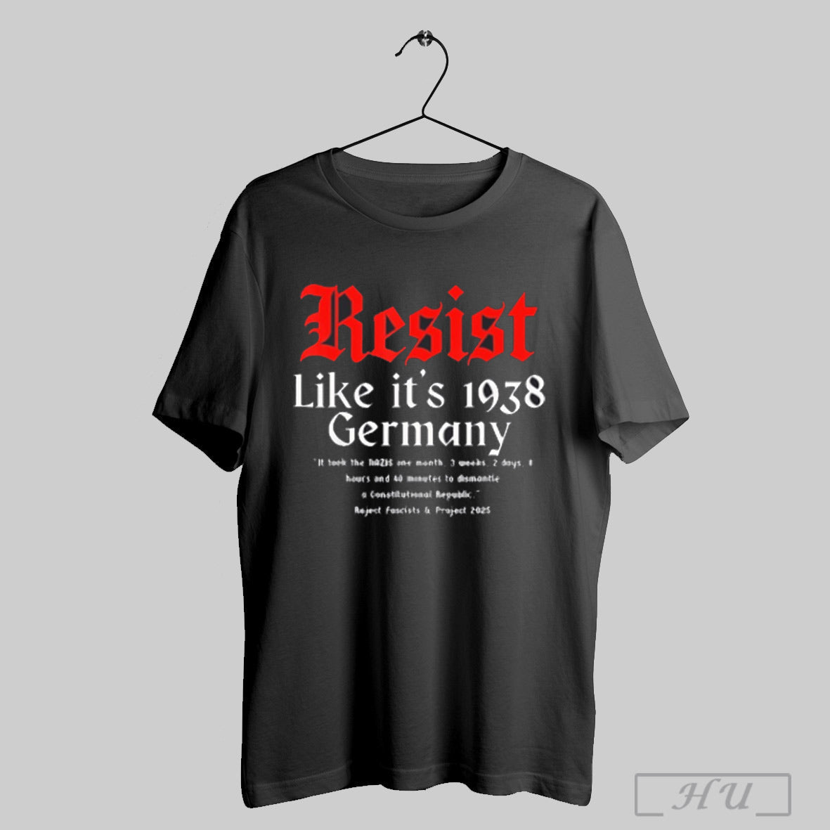 Resist Like Its 1938 Germany Retro Png - Adult & Kids T-Shirts, Sweatshirts & Hoodies apparel design preview 1