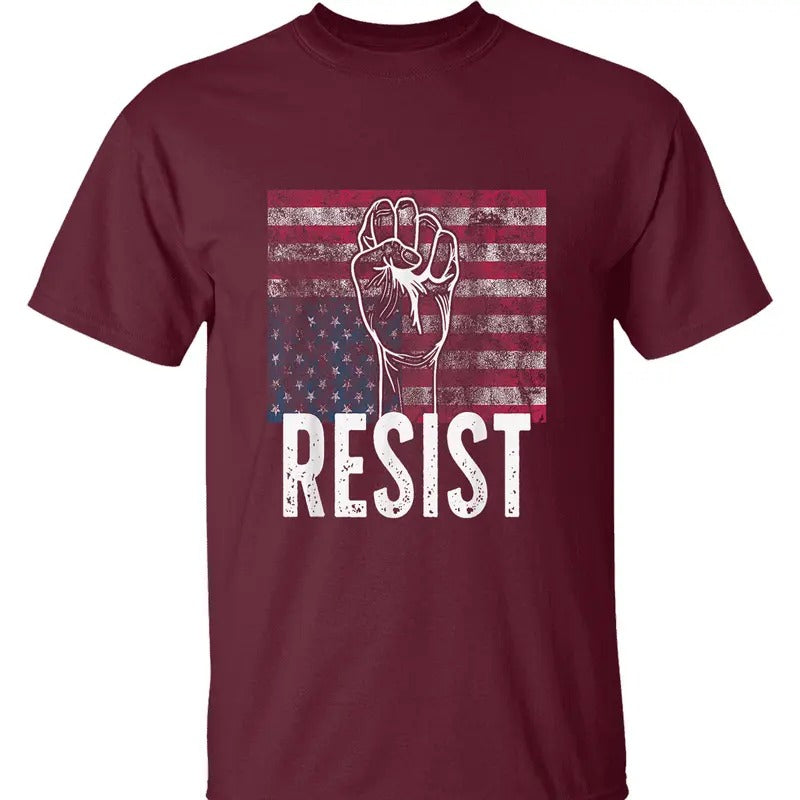 Resist Political Protest Anti Trump Fascist Activism - Adult & Kids T-Shirts, Sweatshirts & Hoodies apparel design preview 1