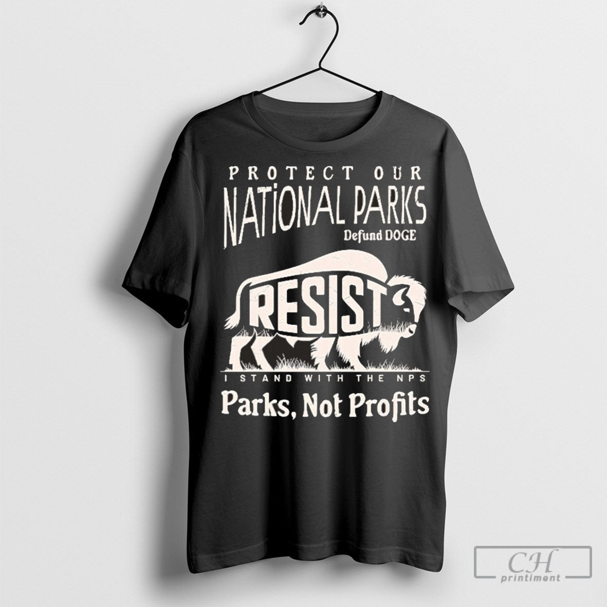 Resist Protect Our National Parks Defund Doge I Stand - Adult & Kids T-Shirts, Sweatshirts & Hoodies apparel design preview 1