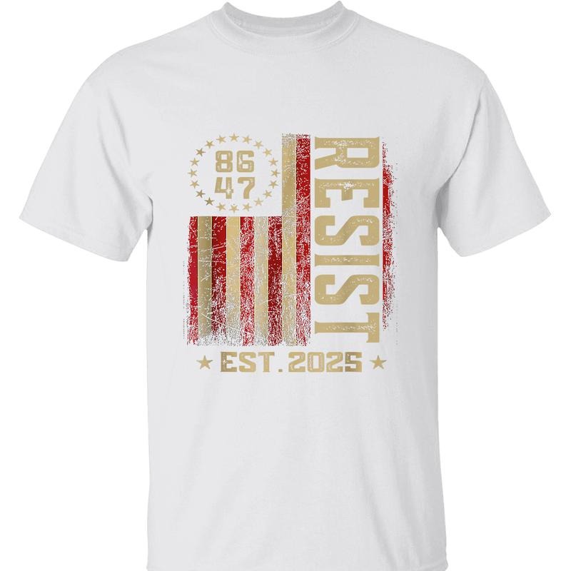 Resist American Flag Political Activism Protest Anti - Adult & Kids T-Shirts, Sweatshirts & Hoodies apparel design preview 1