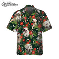 Retriever With Poinsettia Flower Hawaiian - Adult & Kids T-Shirts, Sweatshirts & Hoodies apparel design preview 1