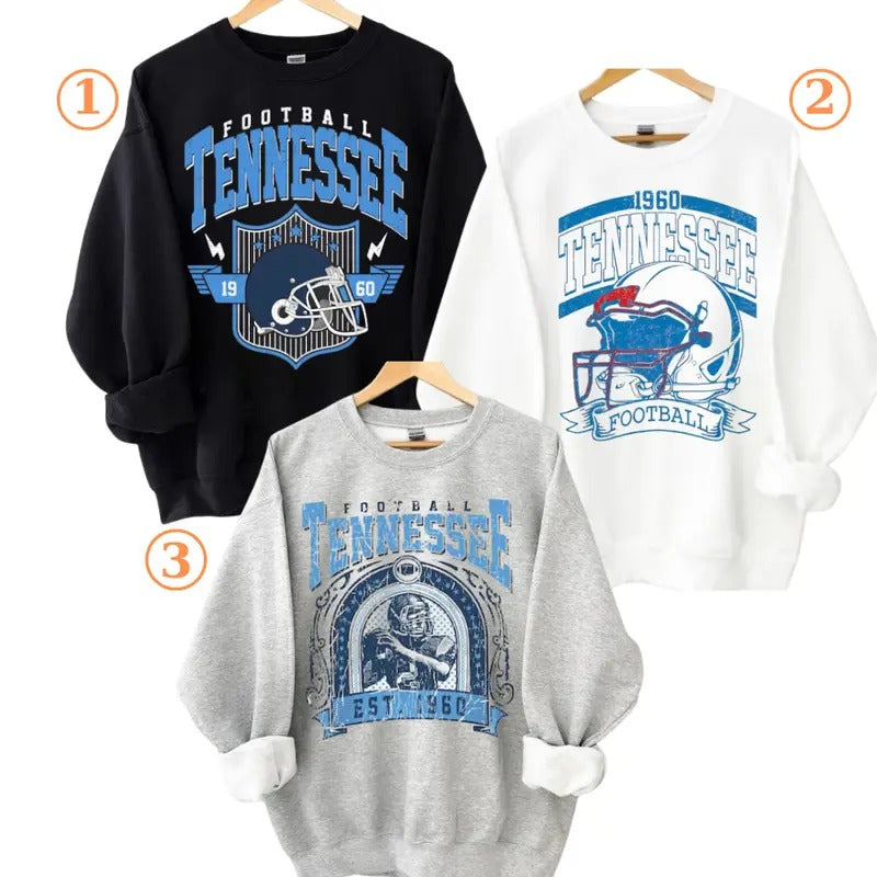 Retro 90s Tennessee Football Team Game Day - Adult & Kids T-Shirts, Sweatshirts & Hoodies apparel design preview 1
