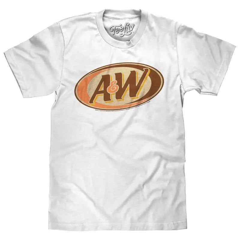 Retro &W Root Beer Logo White - Adult & Kids T-Shirts, Sweatshirts & Hoodies apparel design preview 1