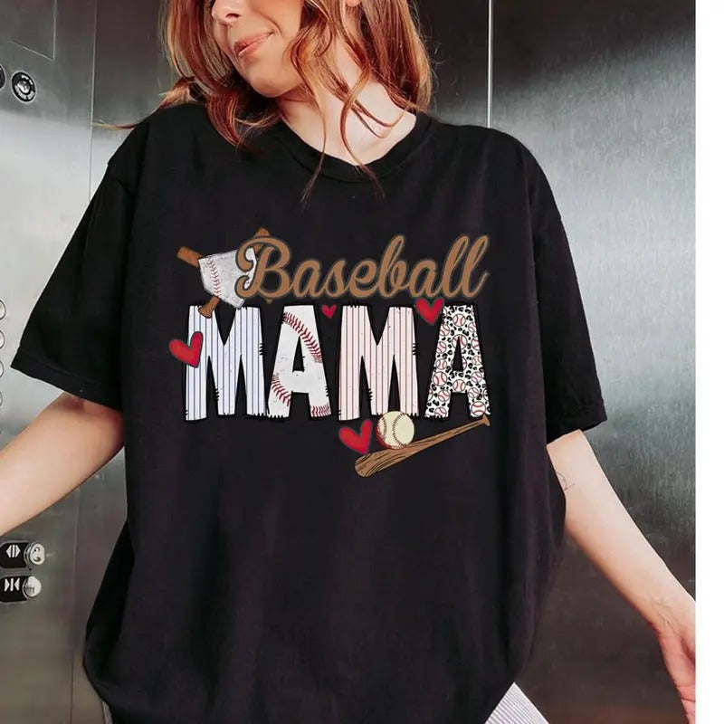 Retro Baseball Mama Mom - Adult & Kids T-Shirts, Sweatshirts & Hoodies apparel design preview 1