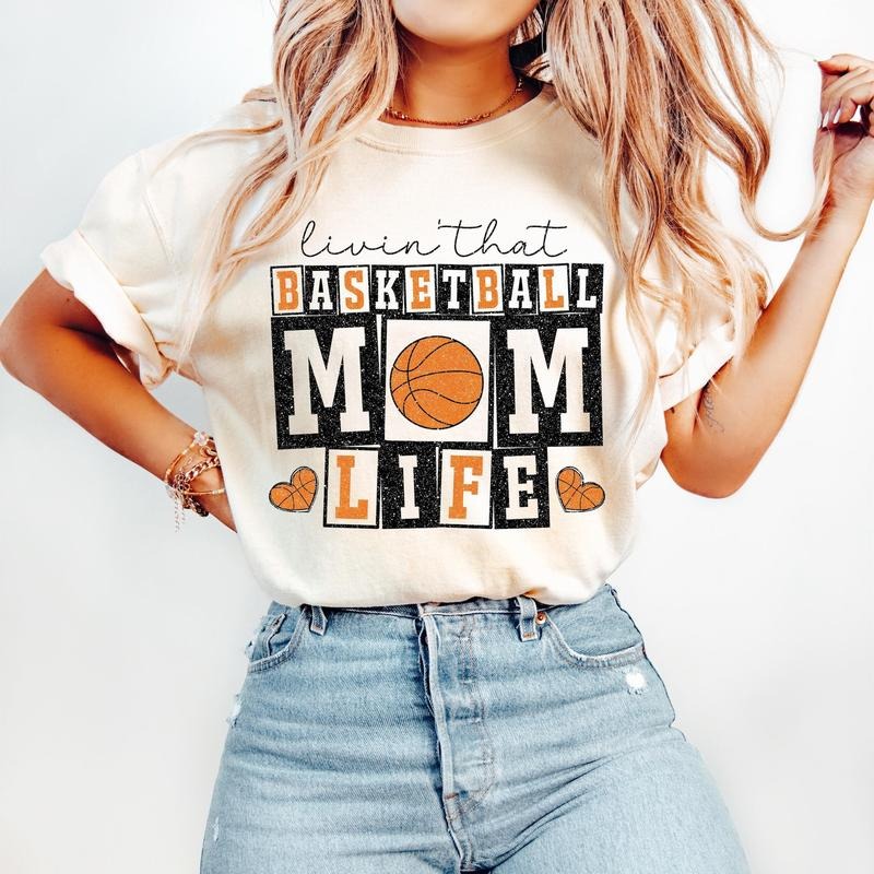 Retro Basketball Mom Mama - Adult & Kids T-Shirts, Sweatshirts & Hoodies apparel design preview 1