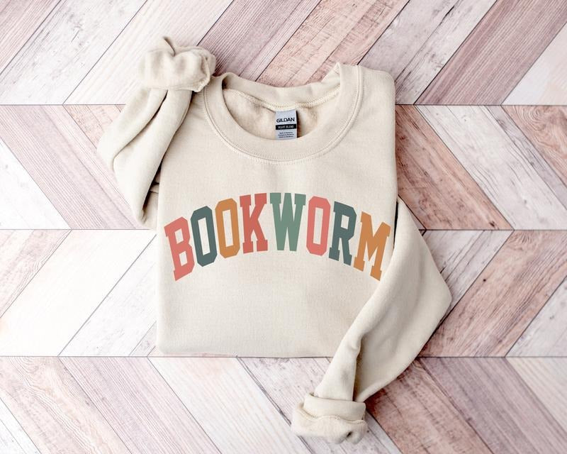Retro Bookworm Teacher Book Reading ESL Cute - Adult & Kids T-Shirts, Sweatshirts & Hoodies apparel design preview 1