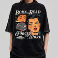 Retro Born Read Bookish Funny Reader Book Addict - Adult & Kids T-Shirts, Sweatshirts & Hoodies apparel design preview 1