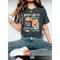 Retro Born Read Bookish Funny Reader Book Addict - Adult & Kids T-Shirts, Sweatshirts & Hoodies apparel design preview 1