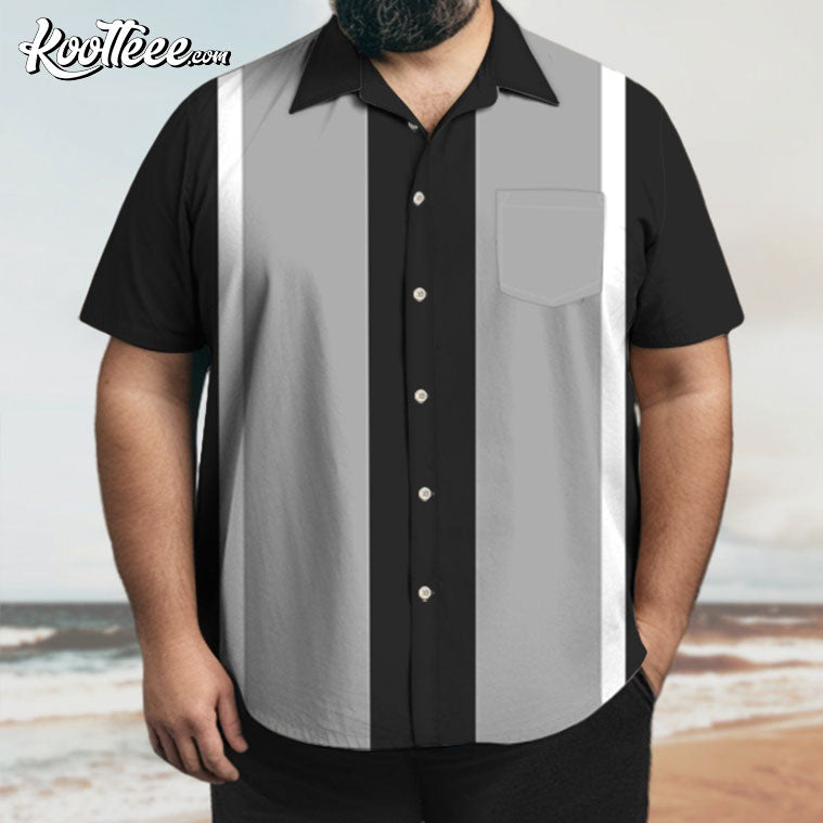 Retro Bowling Button Down Hawaiian - Adult & Kids T-Shirts, Sweatshirts & Hoodies apparel design preview 1