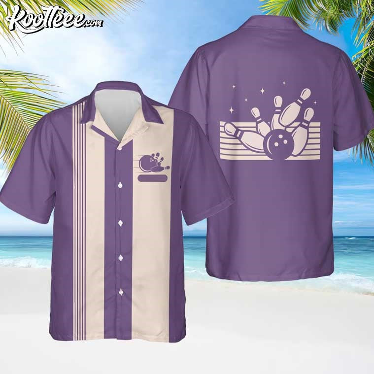 Retro Bowling Lover Gift Hawaiian - Adult & Kids T-Shirts, Sweatshirts & Hoodies apparel design preview 1