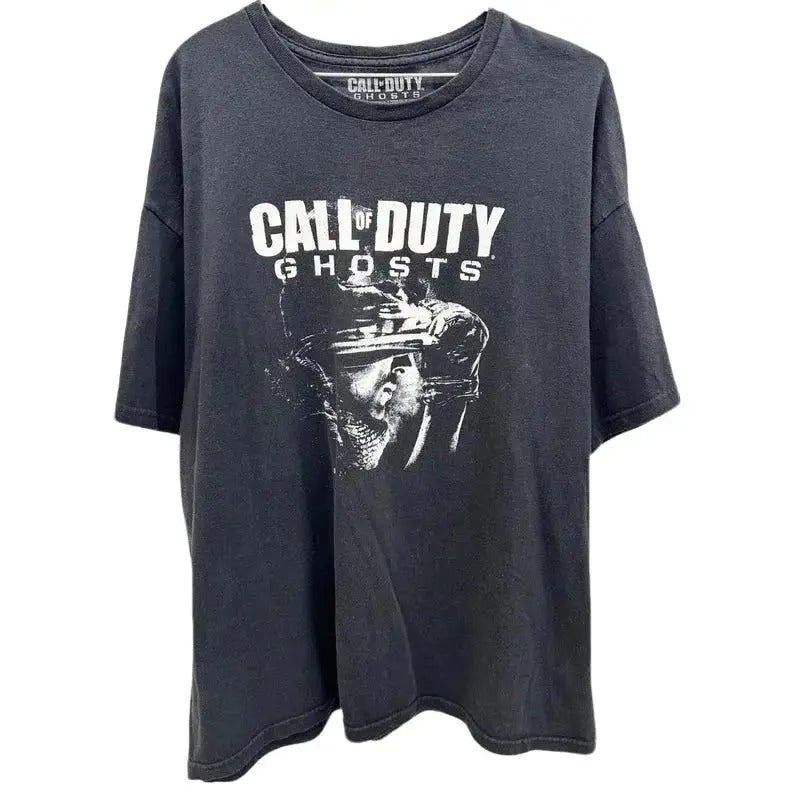 Retro Call Duty Ghosts Black Gamer Video Game Cotton - Adult & Kids T-Shirts, Sweatshirts & Hoodies apparel design preview 1