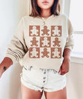 Retro Checkered Gingerbread Man Distressed Cute Xmas - Adult & Kids T-Shirts, Sweatshirts & Hoodies apparel design preview 1