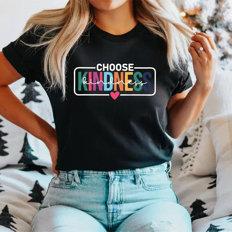 Retro Choose Kindness Teacher Be Kind Elementary Team - Adult & Kids T-Shirts, Sweatshirts & Hoodies apparel design preview 1