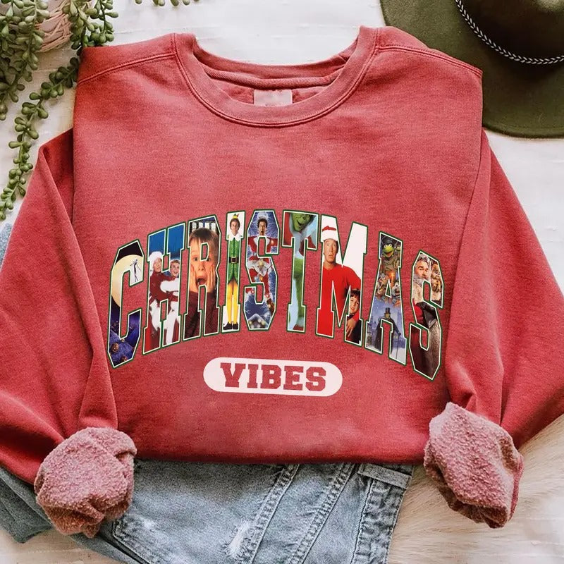 Retro Movies Vintage Xmas Family Reunion 1990s Merry - Adult & Kids T-Shirts, Sweatshirts & Hoodies apparel design preview 1