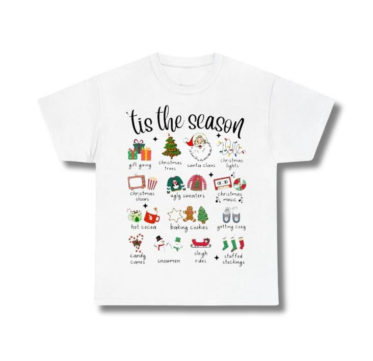 Retro _Tis Season Merry Groovy Top Womenswear - Adult & Kids T-Shirts, Sweatshirts & Hoodies apparel design preview 1