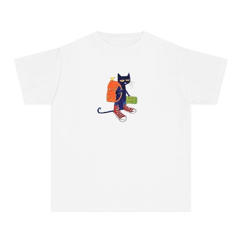 Retro Cool Cat School Baby Babytee Y2k Vintage Top - Adult & Kids T-Shirts, Sweatshirts & Hoodies apparel design preview 1