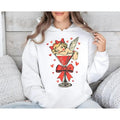 Retro Cupid Coquette Bow Valentine Valentines Martini - Adult & Kids T-Shirts, Sweatshirts & Hoodies apparel design preview 1