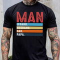 Retro Dad Man Legend Husband Papa Quotes Best Ever - Adult & Kids T-Shirts, Sweatshirts & Hoodies apparel design preview 1