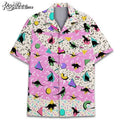 Retro Dinosaur Summer Beach Holiday Hawaiian - Adult & Kids T-Shirts, Sweatshirts & Hoodies apparel design preview 1