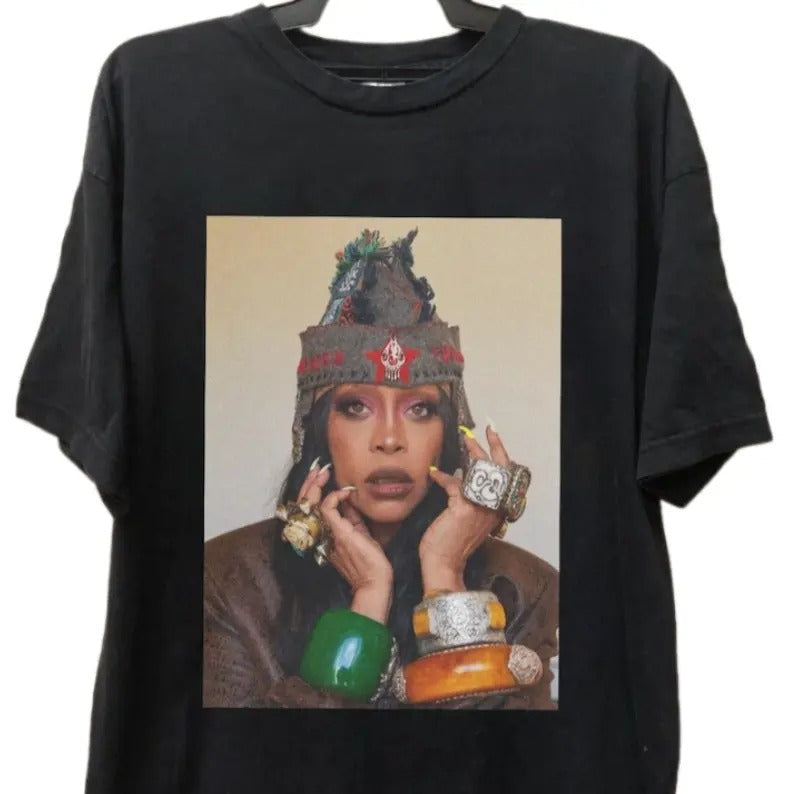 Retro Erykah Badu Country Music Albums Cotton Fabric - Adult & Kids T-Shirts, Sweatshirts & Hoodies apparel design preview 1