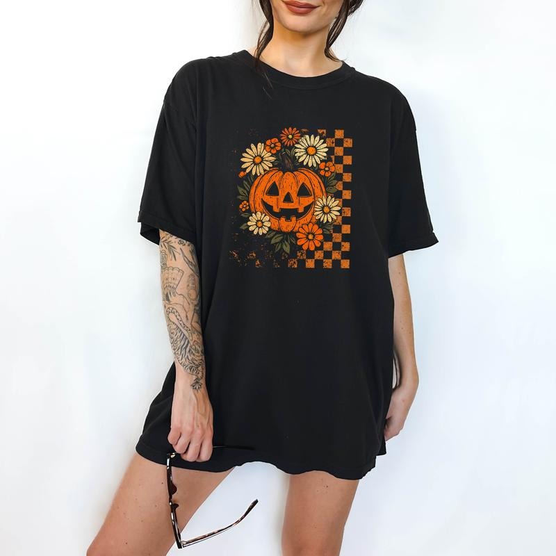 Retro Fall Pumpkin Funny Comfortable - Adult & Kids T-Shirts, Sweatshirts & Hoodies apparel design preview 1
