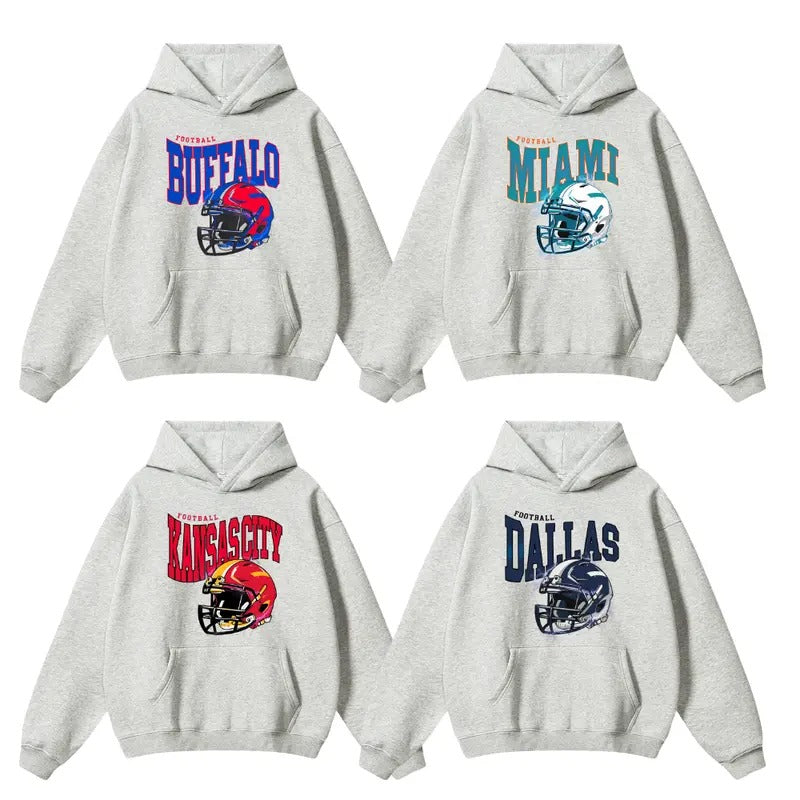 Retro Football All Team Vintage Sportswear - Adult & Kids T-Shirts, Sweatshirts & Hoodies apparel design preview 1