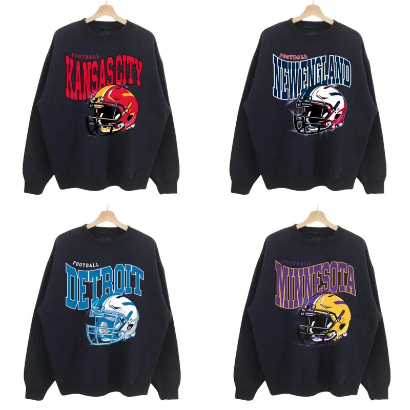 Retro Football All Team Vintage Fan - Adult & Kids T-Shirts, Sweatshirts & Hoodies apparel design preview 1