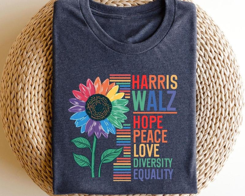 Retro Funny Kamala Harris Tim Walz 2024 Unity Over - Adult & Kids T-Shirts, Sweatshirts & Hoodies apparel design preview 1