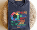 Retro Funny Kamala Harris Tim Walz 2024 Unity Over - Adult & Kids T-Shirts, Sweatshirts & Hoodies apparel design preview 1