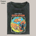 Retro Funny Vintage Cat Evolution Meme Cringe Dumb - Adult & Kids T-Shirts, Sweatshirts & Hoodies apparel design preview 1