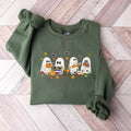 Retro Ghost Reading Books Librarian Halloween Teacher - Adult & Kids T-Shirts, Sweatshirts & Hoodies apparel design preview 1