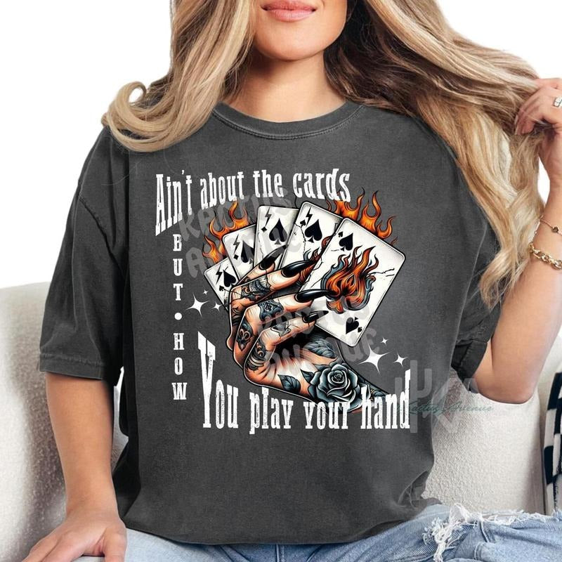 Retro Grunge Cards Yallternative Western Concert Fit - Adult & Kids T-Shirts, Sweatshirts & Hoodies apparel design preview 1