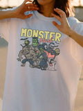 Retro Halloween Comfort Colors Monster Mash Ghost - Adult & Kids T-Shirts, Sweatshirts & Hoodies apparel design preview 1