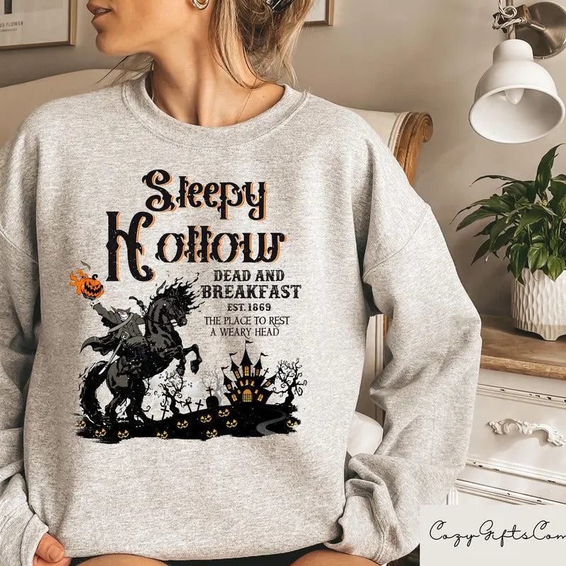 Retro Halloween Sleepy Hollow Fall Headless Horseman - Adult & Kids T-Shirts, Sweatshirts & Hoodies apparel design preview 1