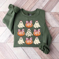 Retro Halloween Coquette Hallowen Pumpkin Pink Bow - Adult & Kids T-Shirts, Sweatshirts & Hoodies apparel design preview 1