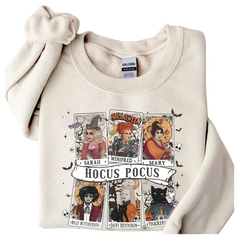 Retro Hocus Pocus Tarot Card 'S Just Bunch Sanderson - Adult & Kids T-Shirts, Sweatshirts & Hoodies apparel design preview 1