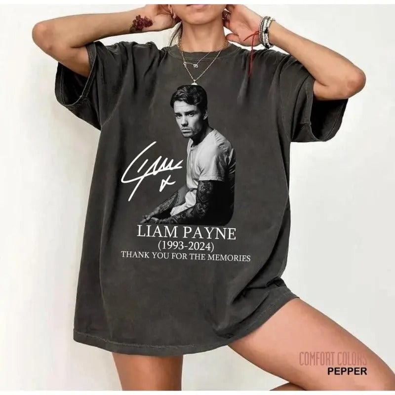 Retro Liam Payne 1993 2024 Vintage Uniex Pepper - Adult & Kids T-Shirts, Sweatshirts & Hoodies apparel design preview 1