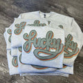 Retro Lucky - Adult & Kids T-Shirts, Sweatshirts & Hoodies apparel design preview 1