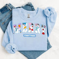 Retro Merrymas Cartoon Cute Xmas Cotton Fabric - Adult & Kids T-Shirts, Sweatshirts & Hoodies apparel design preview 1