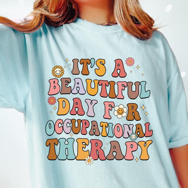 Retro Occupational Therapy Cute OT Education Funny - Adult & Kids T-Shirts, Sweatshirts & Hoodies apparel design preview 1