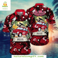 Cincinnati Reds Hawaiian Retro Roadster Stylish - Adult & Kids T-Shirts, Sweatshirts & Hoodies apparel design preview 1