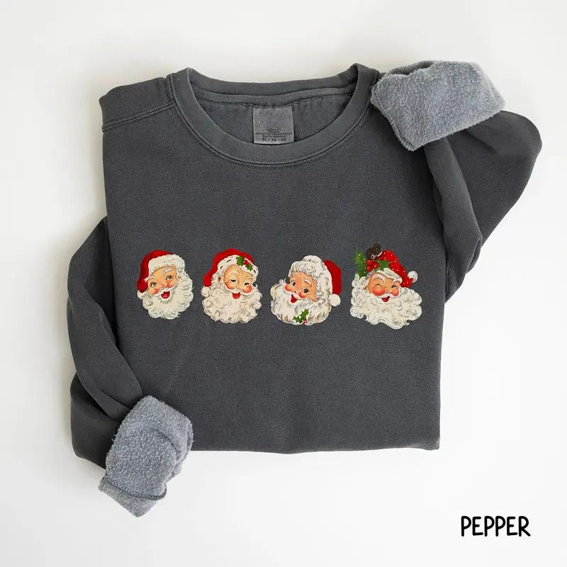 Retro Santa Vintage Merry Claus Classic Woman - Adult & Kids T-Shirts, Sweatshirts & Hoodies apparel design preview 1