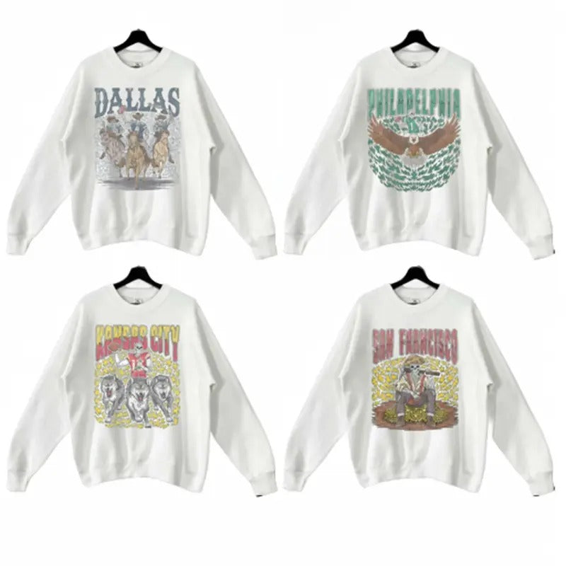 Retro Skeleton All Teams Football Gildan Sport - Adult & Kids T-Shirts, Sweatshirts & Hoodies apparel design preview 1