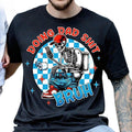 Retro Skeleton Toilet Father Dad Funny Doing Bruh - Adult & Kids T-Shirts, Sweatshirts & Hoodies apparel design preview 1