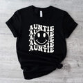 Retro Smile Face Auntie Promoted Aunt Pregnancy - Adult & Kids T-Shirts, Sweatshirts & Hoodies apparel design preview 1