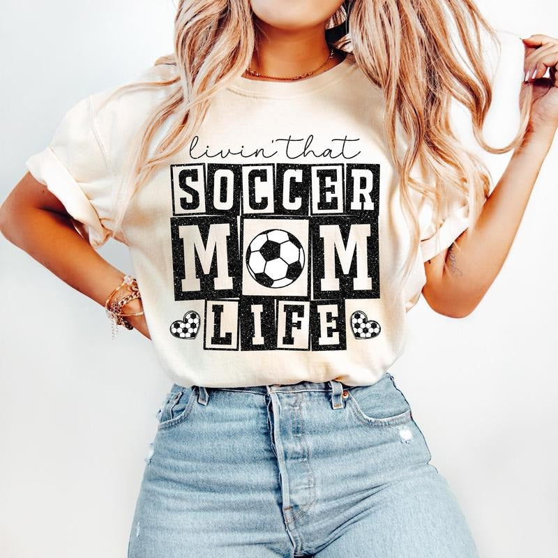 Retro Soccer Mom Mama Game Day - Adult & Kids T-Shirts, Sweatshirts & Hoodies apparel design preview 1